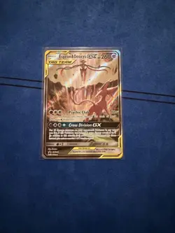Pokemon TCG Espeon & Deoxys GX SM240 Black Star Promo Holo - Image 1