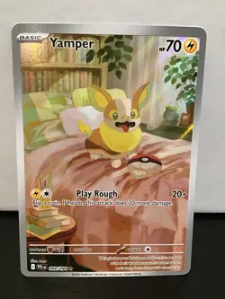 Yamper 099/094 Illustration Rare Pokemon Phantasmal Flames - Image 1