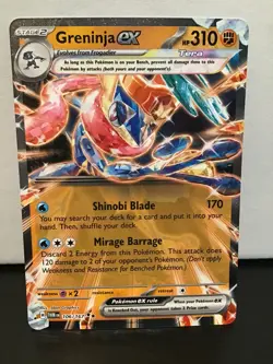 Greninja ex 106/167 Pokemon Twilight Masquerade Double Rare Holo - Image 1
