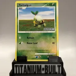 Turtwig Reverse Holo Platinum Stamp Majestic Dawn 2008, #77/100, Pokemon TCG - Image 1
