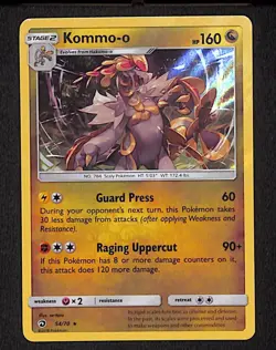 Kommo-o 54 Rare Pokemon Dragon Majesty 70 Holo 2018 - Image 1