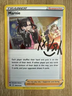 Marnie - SWSH120 - Pokemon Sword & Shield Promo Ultra Rare Holo Card NM - Image 1