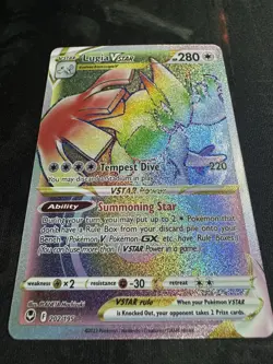 Lugia VSTAR 2022 Pokemon Silver Tempest 202/195 Secret Rainbow Rare - NM - Image 5