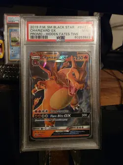 Charizard GX 2019 Pokemon Sun Moon Hidden Fates Tin Promo #SM211 PSA 9 - Image 1