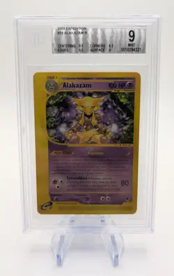 BGS 9 Mint Alakazam 33/165 Non-Holo 2002 Pokemon Expedition - Image 1