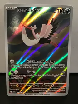 Bombirdier 219/198 Pokemon Scarlet & Violet Illustration Rare - Image 1