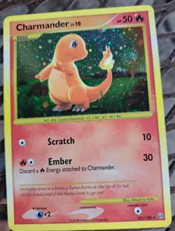 Pokemon TCG Charmander 101/100 Secret Rare Holo Stormfront English 2008 HP 50 - Image 3