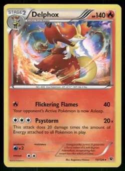 Pokemon - Deck Exclusives - 013/124 - Delphox - Fates Collide - NM/M - Image 1