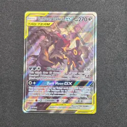 Umbreon&Darkrai GX Pokemon Tag Team Promo SM241 Full Art Holo Sun Moon MP - Image 4