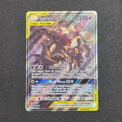 Umbreon&Darkrai GX Pokemon Tag Team Promo SM241 Full Art Holo Sun Moon MP - Image 5