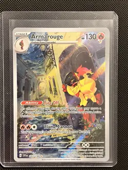 Pokemon Company Armarouge 203/198 SV03 Obsidian Flames Holo IR EN 2023 130HP - Image 1