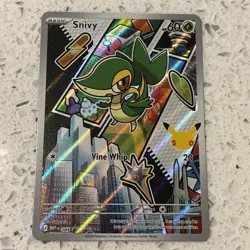 Pokemon TCG First Partner Illustration Collection Series 2 Snivy #049 PROMO - Image 1