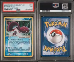 2005 Pokemon Ex Delta Species #112 Kyogre Gold Star PSA 3 with Swirl 🌀 Pop 104 - Image 3