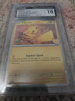 Pikachu 051/162 CGC Gem Mint 10! Cosmos Holo Pokemon Day 2026 Stamped Promo - Image 1