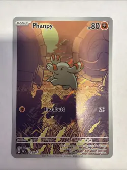 Phanphy Illustration Rare Surging Sparks Pokemon 2024 205/191 - Image 1