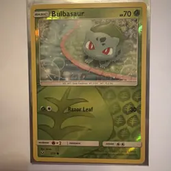 Pokemon 2017 Bulbasaur TCG 1/73 Shining Legends Reverse Holo! - Image 1