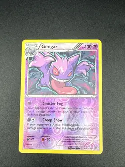 Pokemon TCG - GENGAR - 60/162 - REVERSE HOLO RARE - XY BREAKthrough 2015 - LP/NM - Image 1