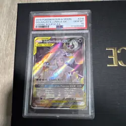 Pokemon Solgaleo & Lunala GX Full Art Cosmic Eclipse 216/236 Ultra Rare PSA 10 - Image 1