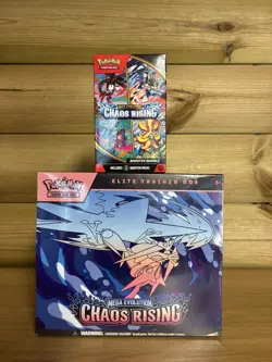 Pokemon TCG - Chaos Rising ETB Elite Trainer Box and Booster Bundle New & Sealed - Image 1