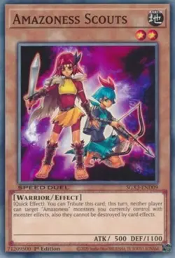 Amazoness Scouts - SGX3-END09 - Common - 1st Edition Near Mint Yugioh Card - Image 1