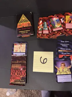 UNLIMITED 1st Ed. 1994 STARTER SET Illuminati INWO Card Game +Assassins Booster - Image 2