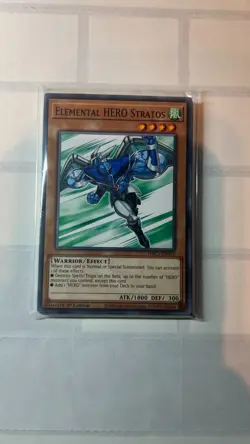 Elemental HERO Stratos HAC1-EN015 Yu-Gi-Oh! Card Common 1st Edition NM - Image 1