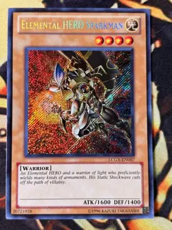 Yugioh: Elemental HERO Sparkman - LCGX-EN007 - Secret Rare - Unlimited - NM - Image 1