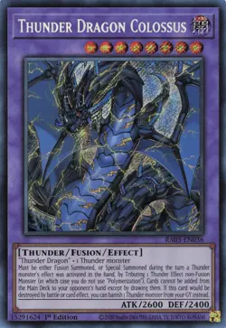 Yugioh RA03-EN036 - Thunder Dragon Colossus - Secret Rare - Image 1