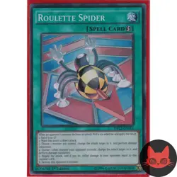 Yugioh Roulette Spider DRL2-EN014 Super Rare 1st Edition NM - Image 1