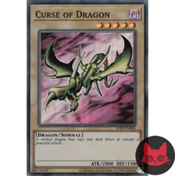 Yugioh Curse of Dragon LOB-EN066 Super Rare Reprint NM - Image 1