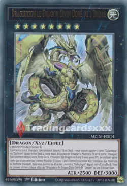 Yu-Gi-Oh! Dragluxion le Dragon Divin Dore de l'Ombre : UR MZTM-FR014 - Image 1