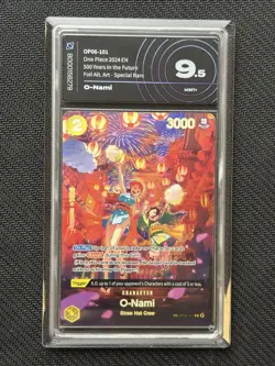 One Piece TCG Charakter O-Nami OP06-101 Alt Art 500 English AiGrading 9.5 - Image 1