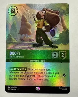 Disney Lorcana Fabled - Goofy - Set for Adventure - EPIC - 211/204 M/NM - Image 1