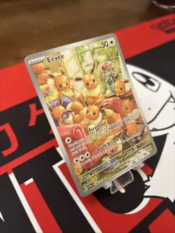 Pokemon Eevee TCG Holo Illustration Rare Card 188/167 S&V Twilight Masquerade - Image 2