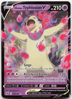 Hisuian Typhlosion V 053/189 Holo V Rare Astral Radiance Pokemon Near Mint - Image 1
