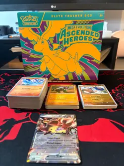 Pokemon TCG *Empty* Ascended Heroes ETB & Game Guide - Plus Cards - No Dupes - Image 2