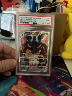PSA 9 LUCARIO VSTAR SWSH291 2023 POKEMON SWORD & SHIELD CROWN ZENITH ETB PROMO - Image 1