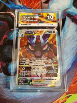 Pokemon TCG Lucario VSTAR 2023 SWSH291 Crown Zenith ETB Promo Card- Ace 10 💎 - Image 1