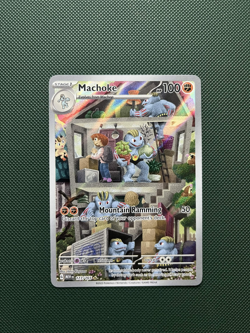 Machoke 177/165 Scarlet & Violet 151 Illustration Rare Pokemon TCG English NM-LP - Image 1