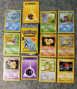 Pokemon TCG Base Set 2 Booster Pack Wrapper + 11 Original Cards WOTC 2000 Opened - Image 1