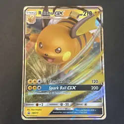 Raichu GX SM213 Sun & Moon Black Star Promo Holo Pokemon Card NM - Image 1
