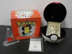 G831 Limited Edition 23K Gold Plated Burger King Pokemon Card Mewtwo - Image 1