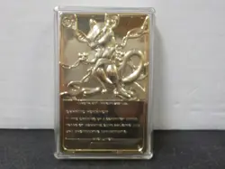 G831 Limited Edition 23K Gold Plated Burger King Pokemon Card Mewtwo - Image 3