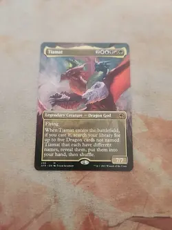 Tiamat Borderless Adventures In The Forgotten Realm MTG NM - Image 1