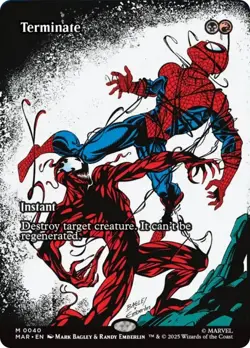 Terminate - Borderless - MtG Spider-Man - NM - Image 1