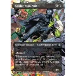 FOIL Spider-Man Noir - Borderless - MtG Spider-Man - NM - Image 1