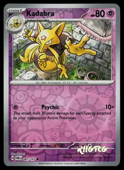 Kadabra 081/167 Twilight Masquerade Pokemon Reverse Holo NM - Image 1
