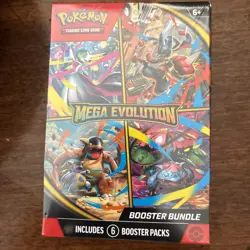 Pokemon TCG: Mega Evolution Factory Sealed Booster Bundle Box 6 Packs - Image 1