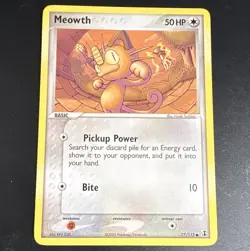 NM Pokemon Company Pokemon TCG Meowth 77/113 Delta Species Common 2005 Vintage - Image 1