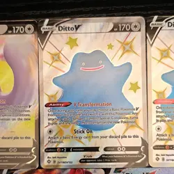 Pokemon Shining Fates Ditto V & VMAX Lot 5 050, SV118, 051, SV119 - Image 3